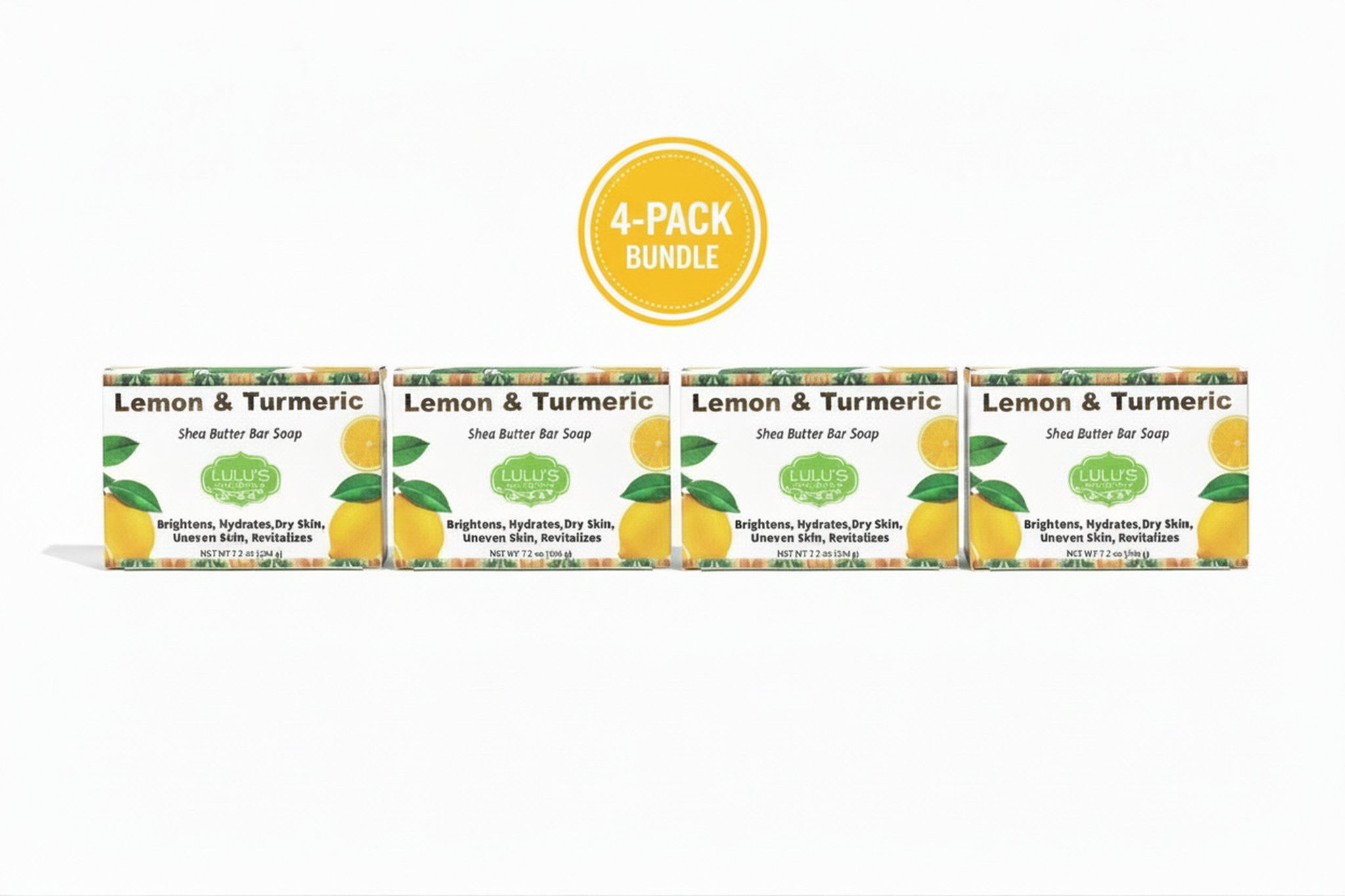 Lemon Turmeric Shea Butter Bar Soap – Brightening for Dark Spots & Uneven Tone