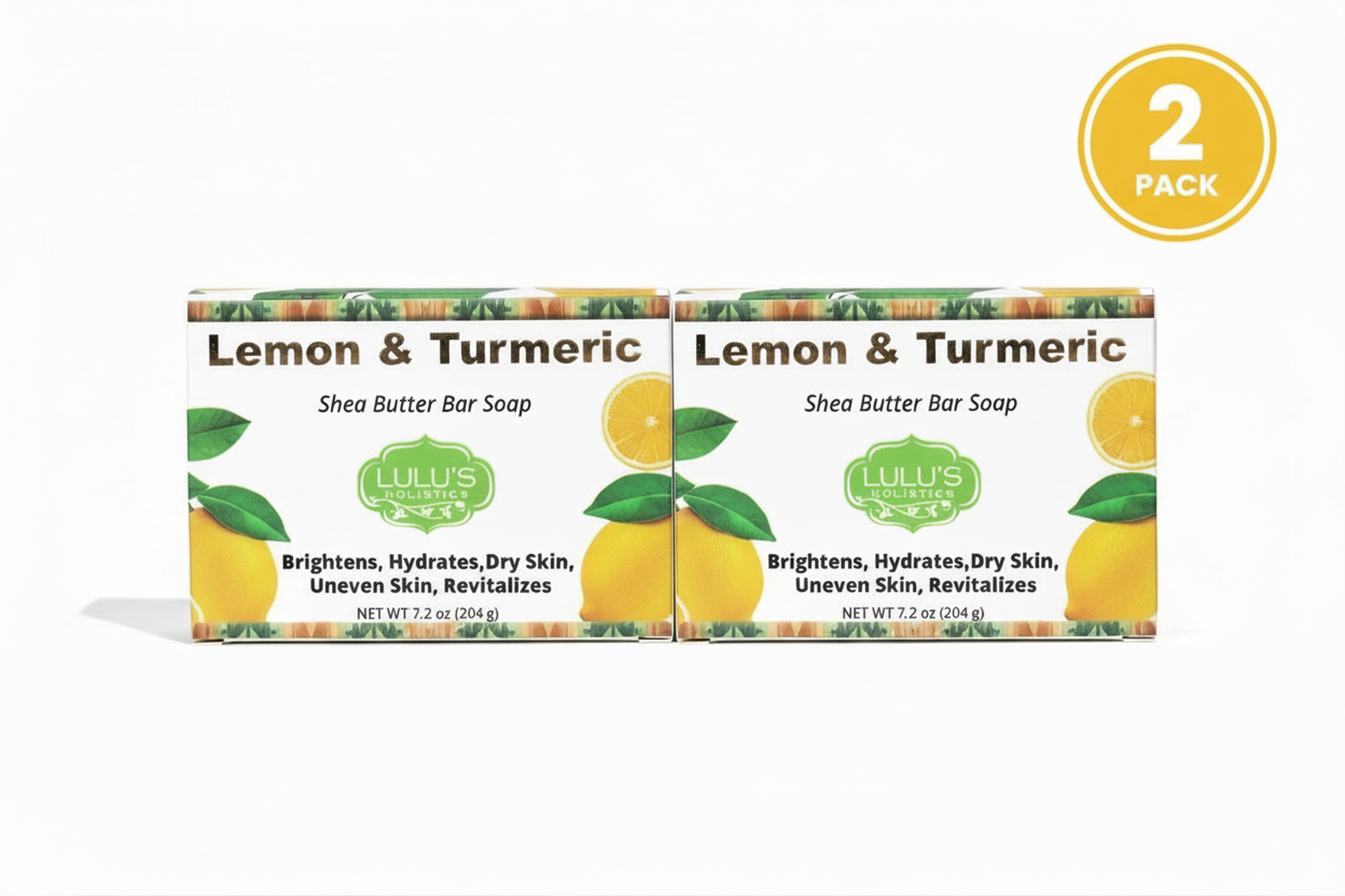 Lemon Turmeric Shea Butter Bar Soap – Brightening for Dark Spots & Uneven Tone